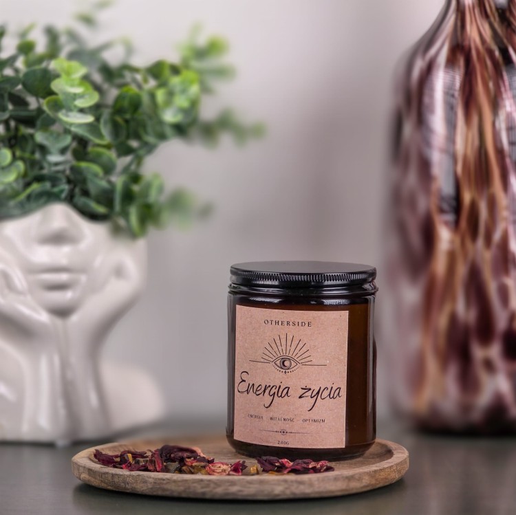 Świeca handmade Energia Życia – oczyszczająca