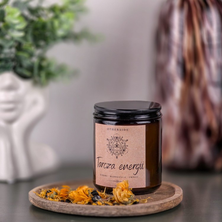 Świeca sojowa Tarcza Energii – energia ochronna