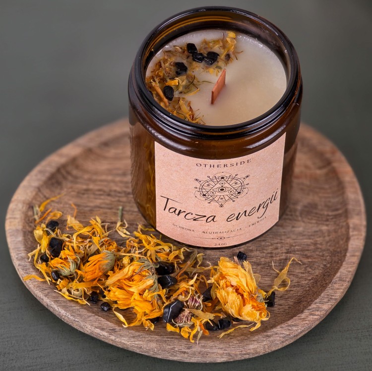 Świeca sojowa Tarcza Energii – naturalna ochrona