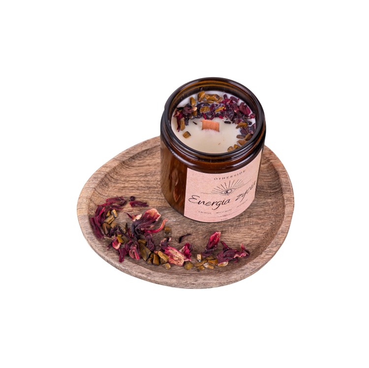 Naturalna świeca Energia Życia – ręcznie robiona