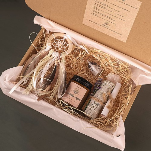 Rytualny Box Energia Życia – świeca sojowa i kadzidła