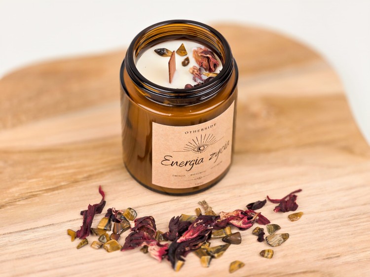 Handmade świeca sojowa Energia Życia – rytuał harmonii