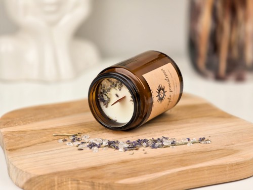 Świeca sojowa Czysta Przestrzeń – ręcznie robiona, naturalna