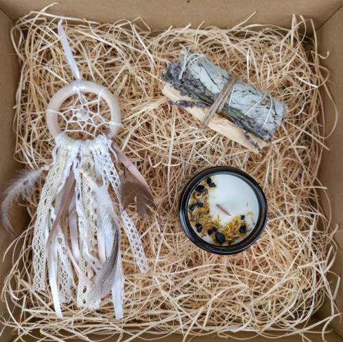 Zestaw Trylogia Intencji – Tarcza Energii, świeca i kadzidła