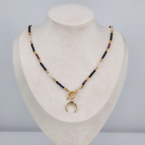 Naszyjnik Róg Obfitości – kamienie naturalne na dobrobyt i siłę