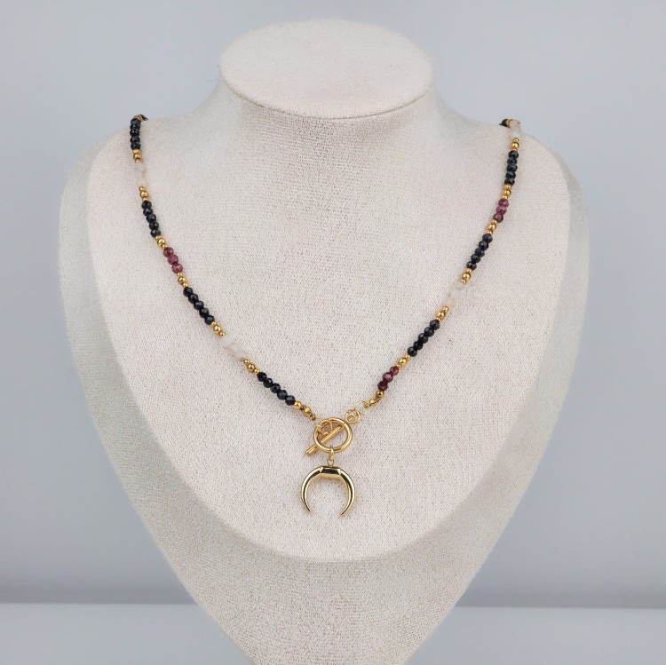 Naszyjnik Róg Obfitości – kamienie naturalne na dobrobyt i siłę