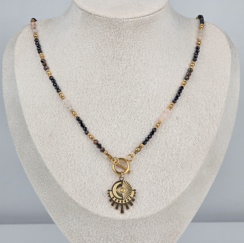 Naszyjnik Oko Proroka – turmalin i ametyst na intuicję