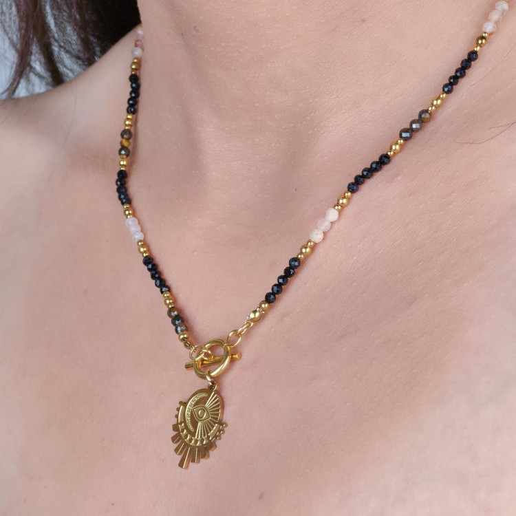 Naszyjnik Oko Proroka – biżuteria ręcznie robiona z intencją