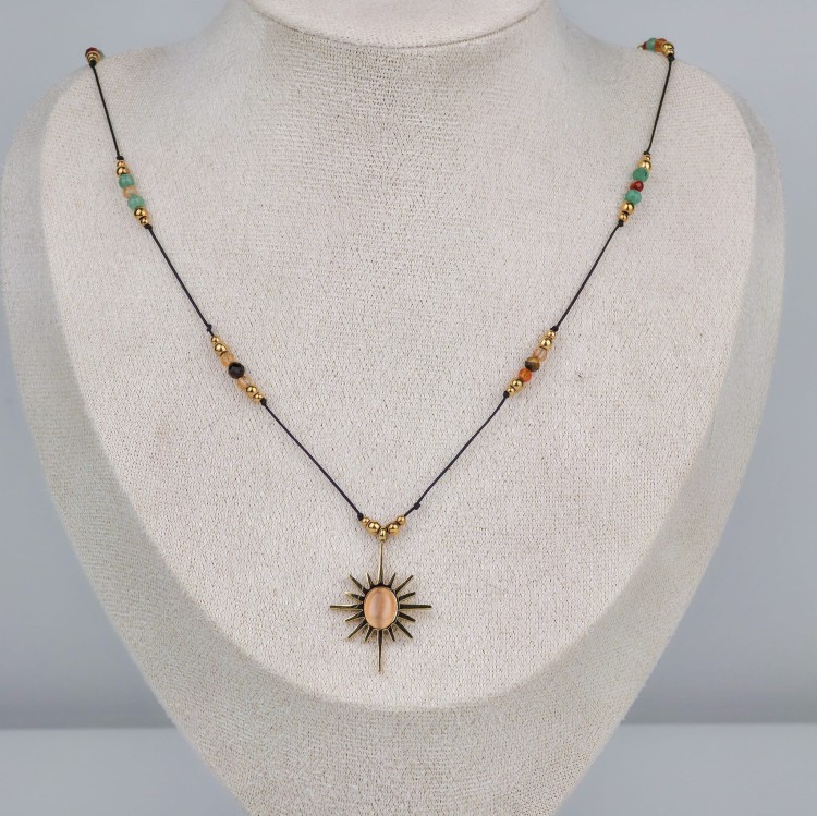 Naszyjnik Solanna Moc – ręcznie robiona biżuteria z kamieni naturalnych