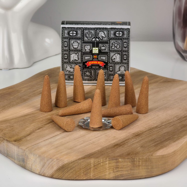 Satya kadzidełka stożkowe 12szt - Super Hit