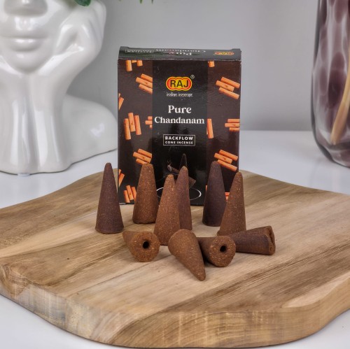Kadzidełka stożkowe Raj Backflow - Chandam
