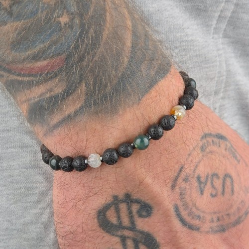 Handmade bransoletka Leśne Serce – biżuteria z kamieni naturalnych