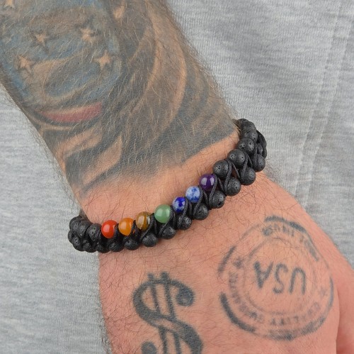 Ręcznie robiona bransoletka 7 Czakr – balans i moc duchowa