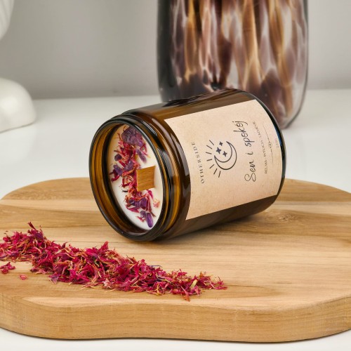 świeca sojowa ametysty i chaber