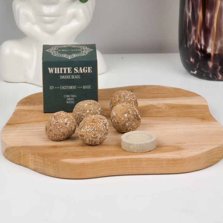 kadzidła kulkowe biała szałwia