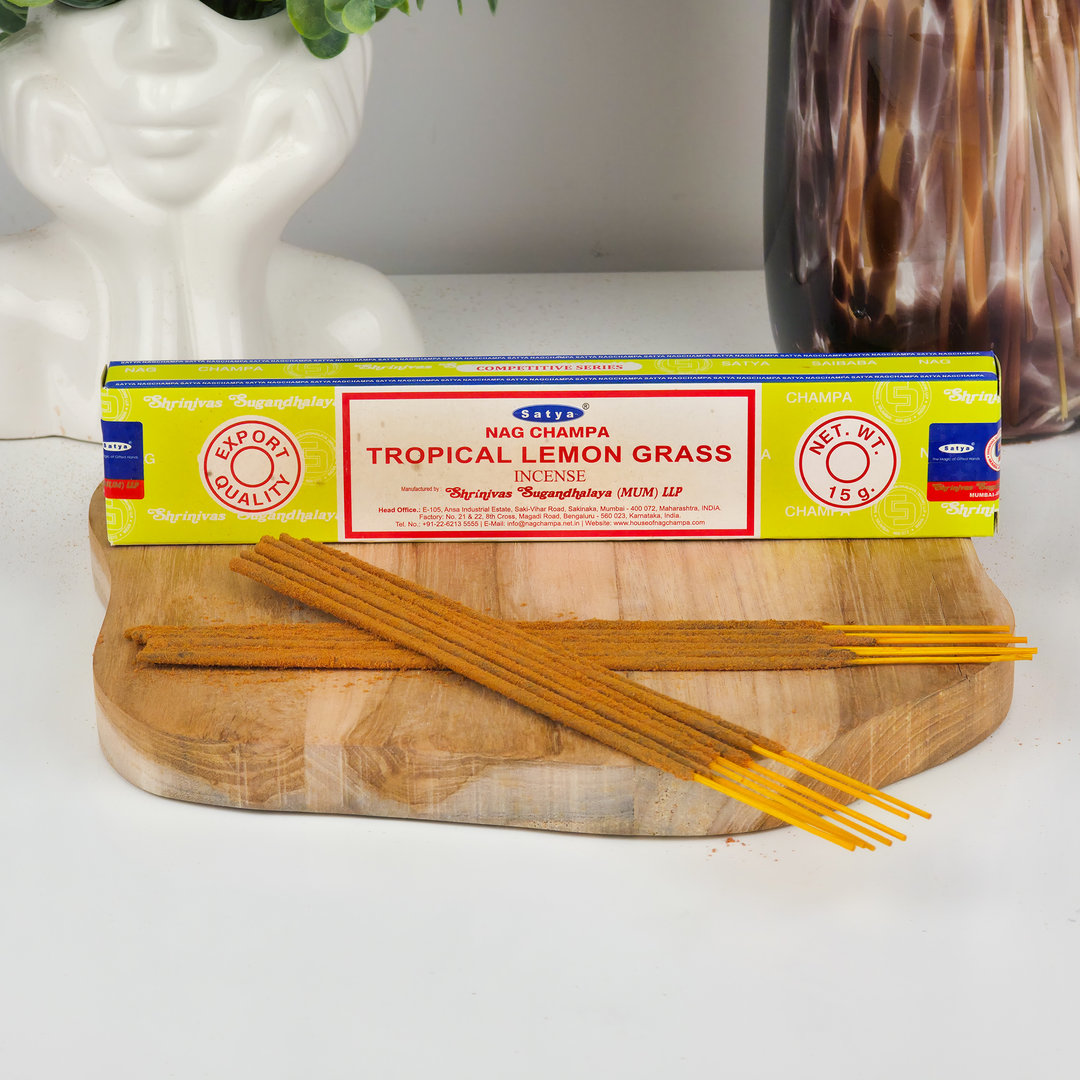 Kadzidełka Satya Trawa Cytrynowa – zapach cytrusowy