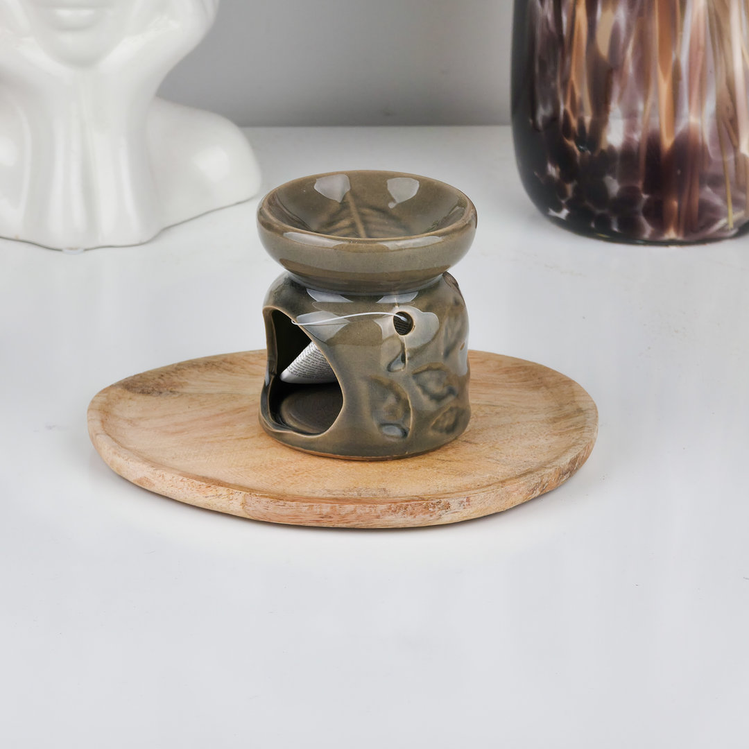 Ceramiczny kominek zapachowy – górna miseczka i miejsce na tealight